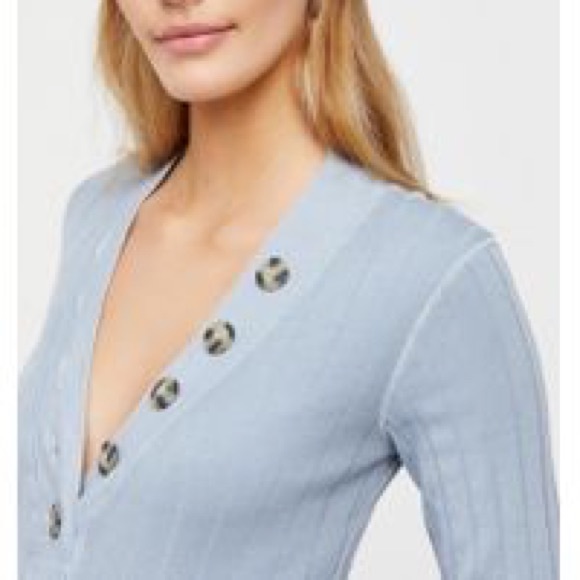✨FREE PEOPLE chambray dandelion long-sleeve top - Picture 3 of 3